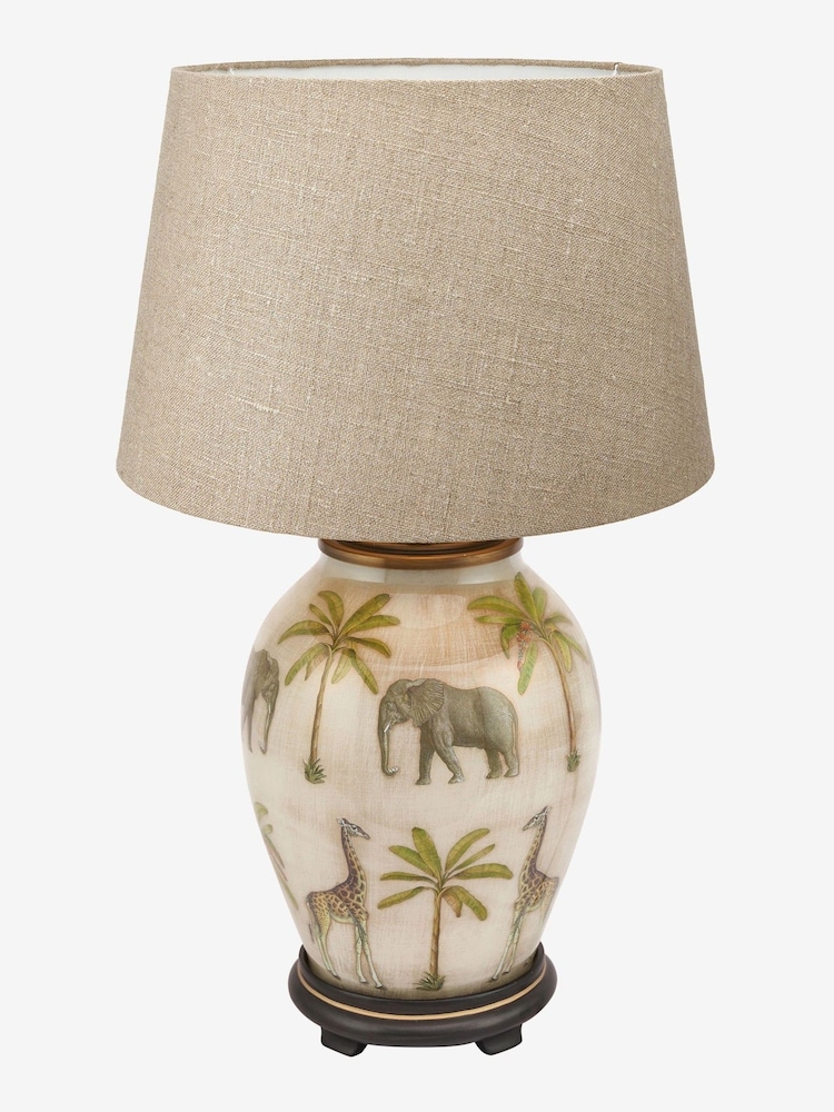 Pacific Grey Safari Jenny Worrall Medium Table Lamp - Image 1 of 4