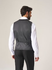 Skopes Black Madrid Regular Fit Suit Waistcoat - Image 2 of 5