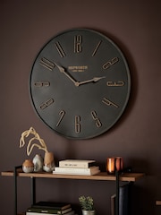 Bronze Stamford 60cm Metal Wall Clock - Image 1 of 5