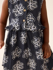 Black Floral Peplum Dress (3mths-8yrs) - Image 4 of 7