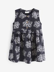 Black Floral Peplum Dress (3mths-8yrs) - Image 5 of 7
