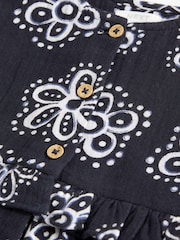 Black Floral Peplum Dress (3mths-8yrs) - Image 7 of 7