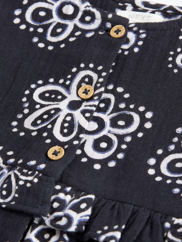 Black Floral Peplum Dress (3mths-8yrs) - Image 7 of 7