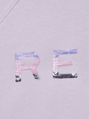Reiss Lilac Bryony Junior Sequin Crew Neck Jumper - Image 7 of 7