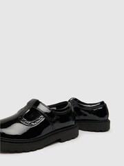 Schuh Junior Black Lock Patent T-Bar Shoes - Image 4 of 4