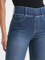 Simply Be Blue Skinny Pull On Jeggings - Image 4 of 4