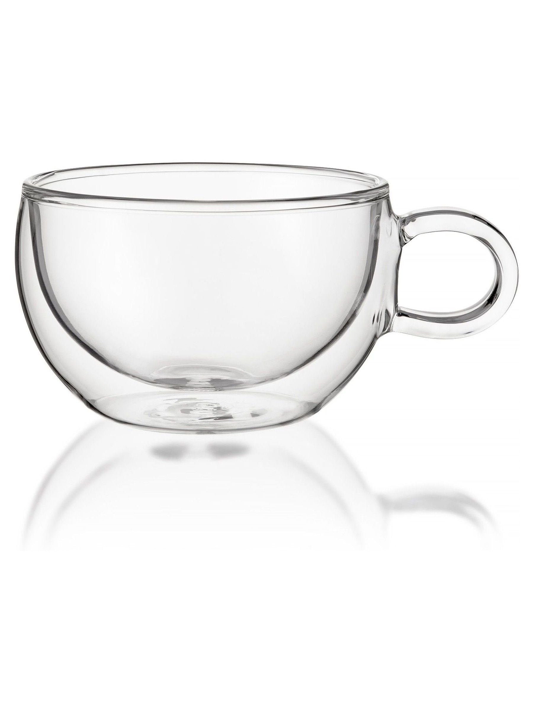 Buy Judge Clear Duo Form Double Walled Cappuccino Glass Set from Next Ireland
