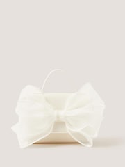 Monsoon Cream Organza Bow Bag - Image 1 of 2
