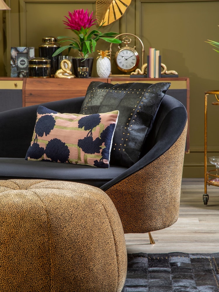 Fifty Five South Pink Embroidered Cushion - Image 1 of 4