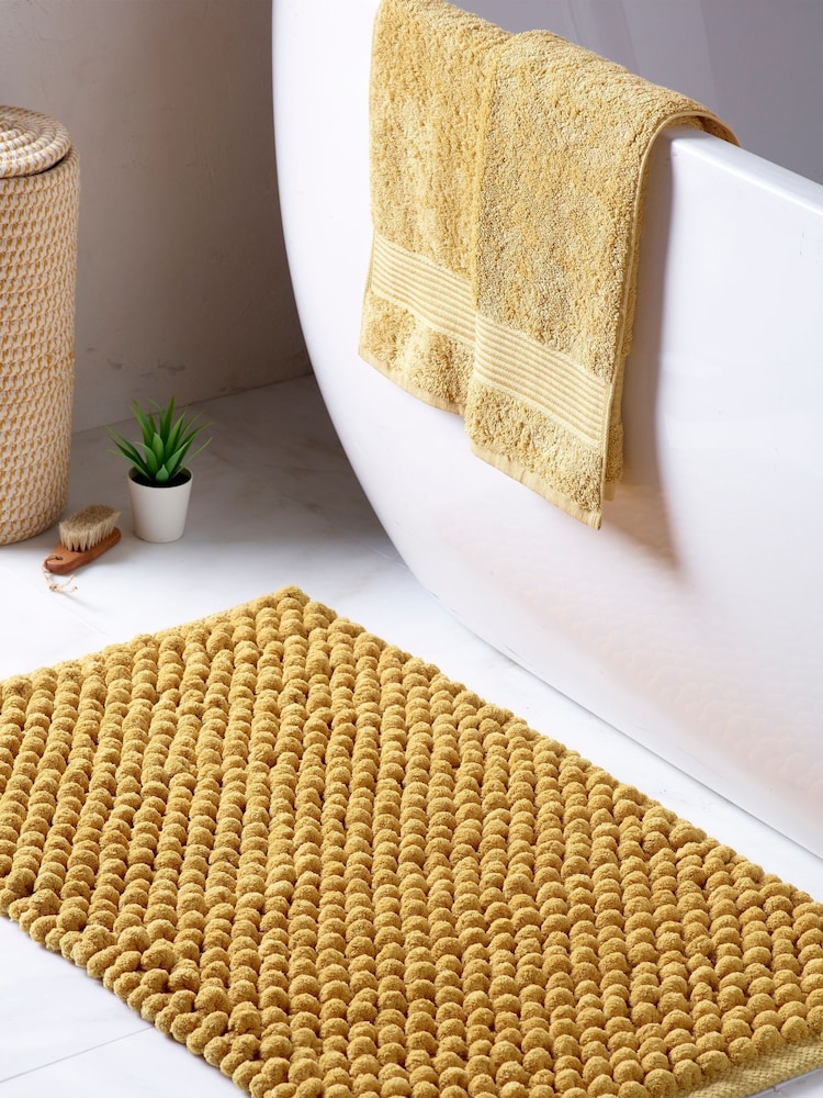 Ochre Yellow Giant Bath Bobble Mat - Image 1 of 5