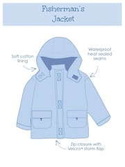 JoJo Maman Bébé Green Boys' Dinosaur Waterproof Jacket - Image 11 of 11
