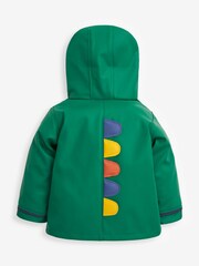 JoJo Maman Bébé Green Boys' Dinosaur Waterproof Jacket - Image 6 of 11