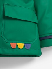 JoJo Maman Bébé Green Boys' Dinosaur Waterproof Jacket - Image 8 of 11