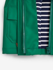JoJo Maman Bébé Green Boys' Dinosaur Waterproof Jacket - Image 9 of 11
