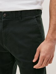 Green Straight Stretch Chinos Trousers - Image 3 of 6