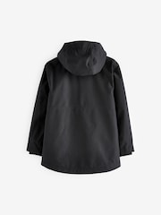 Black Waterproof Fleece Lined Coat (3-17yrs) - Image 4 of 4