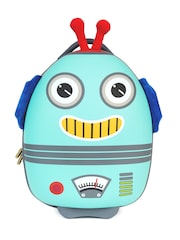 boppi Tiny Trekker Blue Robot Carry On Lightweight Suitcase - Image 3 of 4