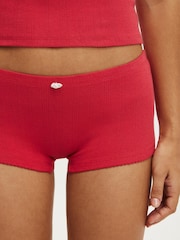 Cotton On sapņaina, mīksta pointelle topiņa un mikro šortu komplekts - Attēls 3 no 4