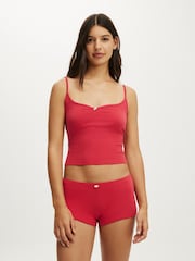 Cotton On sapņaina, mīksta pointelle topiņa un mikro šortu komplekts - Attēls 4 no 4