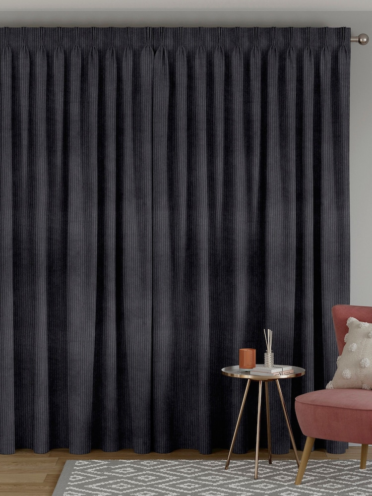 Graphite Grey Jangga Made To Measure Curtains - Image 2 of 9