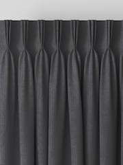 Graphite Grey Jangga Made To Measure Curtains - Image 5 of 9