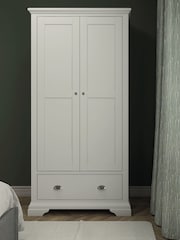 Bentley Designs White Hampstead Double, 1 Drawer Wardrobe - Image 1 of 2