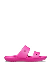 Crocs Pink Kids Classic 2 Strap Sandals - Image 1 of 5