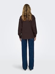 JDY Brown Cheesecloth Regular Fit Shirt - Image 2 of 5