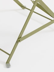 La Redoute Intérieurs Set of 2 Khaki Ozevan Folding Metal Chairs - Image 4 of 6