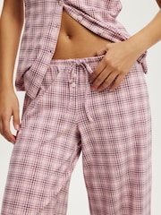 Cotton On Pink Dreamy Soft Fitted Polo & Wide Leg Pant Set - Image 5 of 5