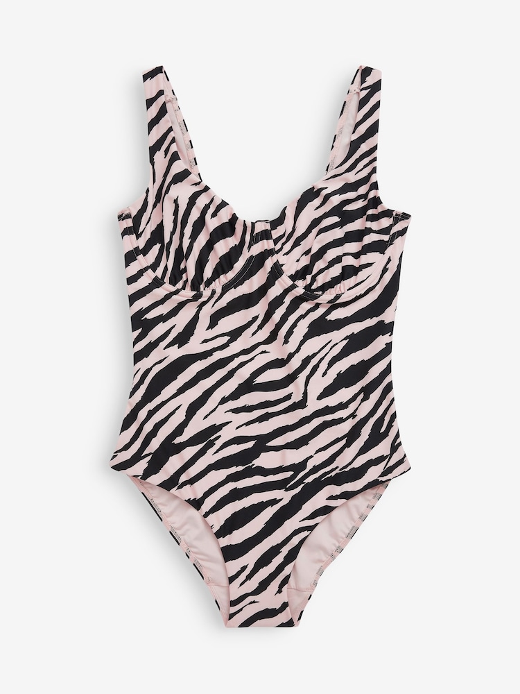 Zebra Tummy Control DD+ Wired Swimsuit - Image 4 of 5