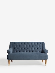 Laura Ashley Baron Chenille Seaspray Blue Ropsley Small 2 Seater Sofa - Image 4 of 8
