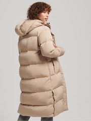 Superdry Natural Studios Longline Duvet Padded Coat - Image 3 of 7