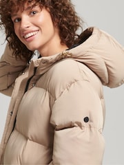 Superdry Natural Studios Longline Duvet Padded Coat - Image 4 of 7