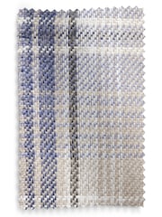 Navy Blue Versatile Check Upholstery Swatch - Image 1 of 1