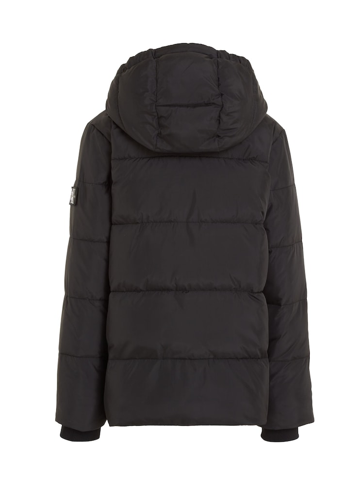 Calvin Klein Jeans Boys Black Essential Puffer Jacket - Image 2 of 5