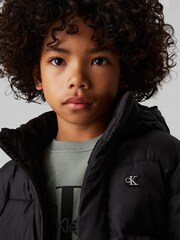 Calvin Klein Jeans Boys Black Essential Puffer Jacket - Image 4 of 5