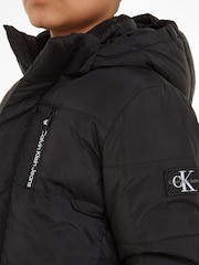 Calvin Klein Jeans Boys Black Essential Puffer Jacket - Image 5 of 5