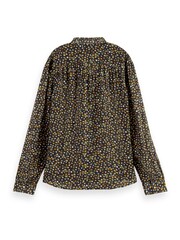 Scotch And Soda Black Printed Drapey Shirt - Image 2 of 5