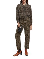 Scotch And Soda Black Printed Drapey Shirt - Image 3 of 5