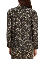 Scotch And Soda Black Printed Drapey Shirt - Image 4 of 5