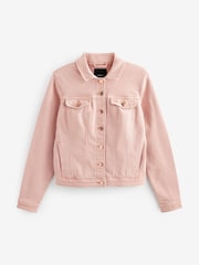 Blush Pink Fuller Bust Denim Jacket - Image 1 of 2