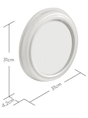 Brookpace Lascelles White Gold Metal Cased Wall Clock with White Dial - Image 4 of 4