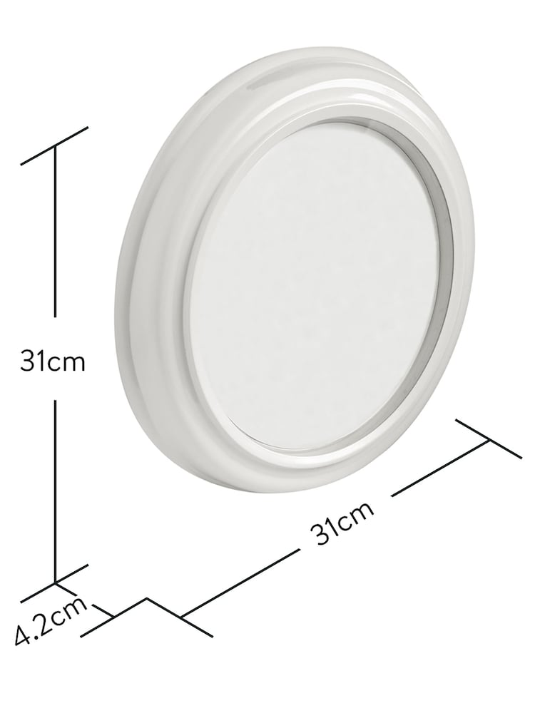 Brookpace Lascelles White Gold Metal Cased Wall Clock with White Dial - Image 4 of 4