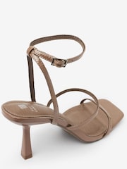 Taupe Brown Regular/Wide Fit Forever Comfort® Triple Strap Sandals - Image 7 of 8