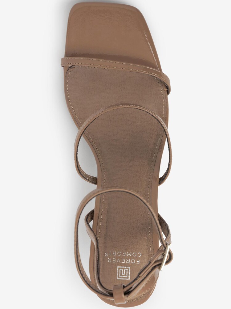 Taupe Brown Regular/Wide Fit Forever Comfort® Triple Strap Sandals - Image 8 of 8