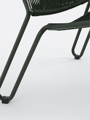 La Redoute Intérieurs Khaki Masix Low Garden Armchair in Braided Rope - Image 4 of 4