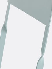 La Redoute Intérieurs Set of 2 Grey Green Ozevan Folding Metal Chairs - Image 4 of 4