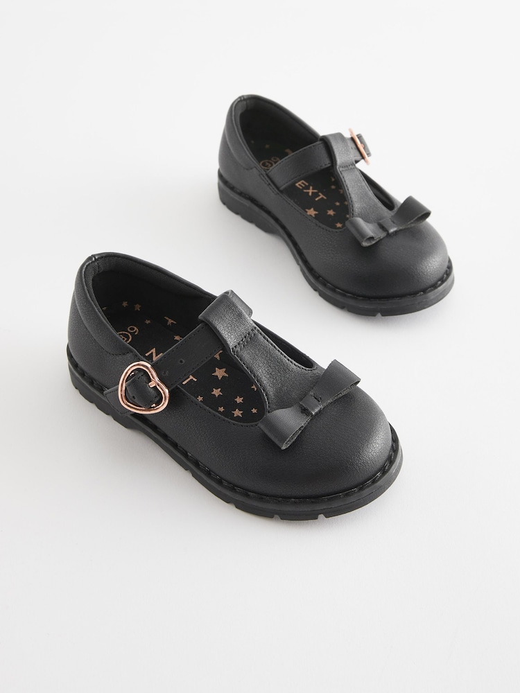 Noir mat - Chaussures School Junior Bow T-Bar - Image 5 of 9