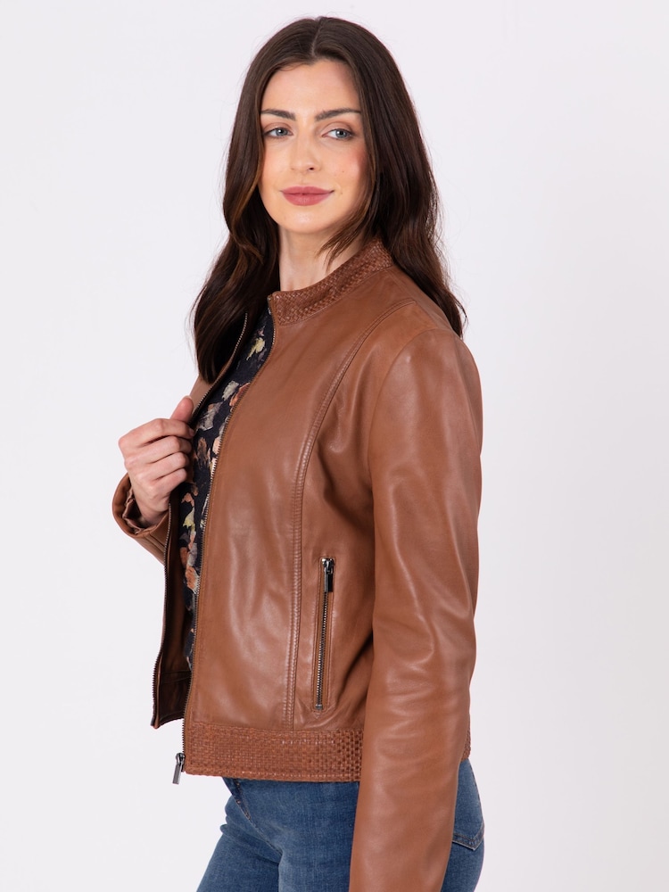 Lakeland Leather Inca Tan Anthorn Leather Jacket - Image 3 of 12